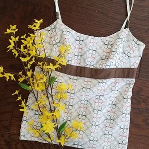 Vintage LOFT Embroidered Spaghetti Strap Top